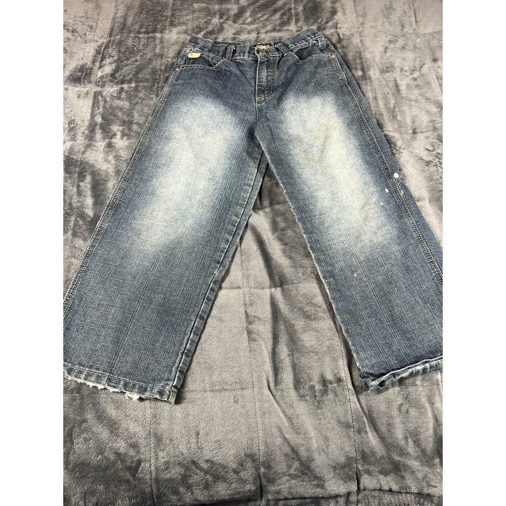 SouthPole Youth Boys Denim Jeans Baggy Dark 5‎ Pocket Straight Size 8 Thrasher